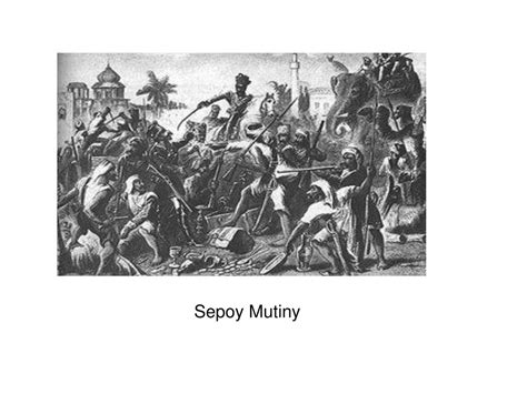 Sepoy Mutiny: En revolution som kastade skuggor över Brittiska Östindiska Kompaniet