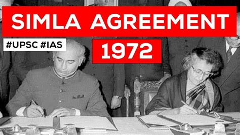 Simla Accord - Ett fredsavtal i 1972 som skapade en ny era för Sydasiens diplomati och lade grunden för fortsatt dialog mellan Indien och Pakistan