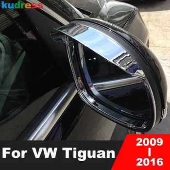 Do Volkswagen VW Tiguan 2009-2016 Model USA 2009-2017 Chromowana Osłona Lusterka wsteczne Lusterka Wsteczne Ochrona Przed Deszczem Osłona Listwy